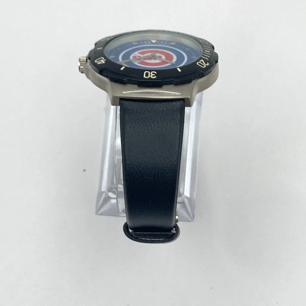 Chicago Cubs Men's Watch MLB Game Time 38mm Rotating Bezel New Battery 8.5